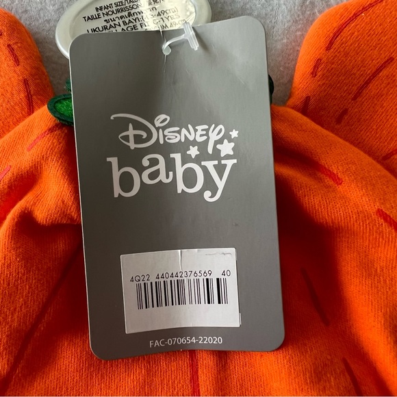 Disney Baby Mickey Mouse Pumpkin Infant Beanie Hat Orange - Picture 6 of 7